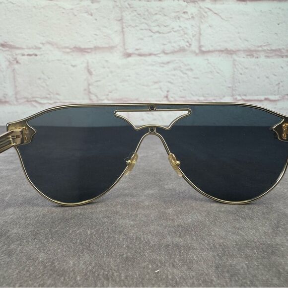Versace VE2161 Gold/Grey Aviator Sunglasses - Picture 9 of 14